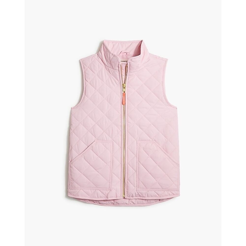 Crewcuts Girls Quilted Pink Puffer Vest Size 6-7